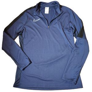 Nike Dri‑Fit Long Sleeve 1/4 Zip Training Top Women’s Large Navy